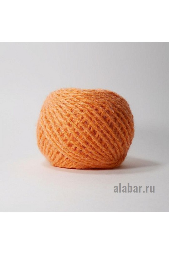 Карачаевская пряжа в клубках по 100 грамм Оранжевый| ПК-0039
